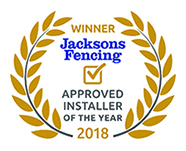 Jacksons Fencing Approved Installer of the Year 2018